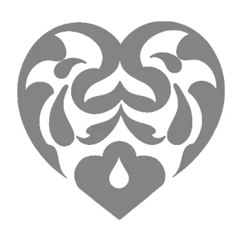 Samolepící dekorace Srdíčko 007 (17 - šedá) SAMOLEPKA NA AUTO, NÁLEPKA, FÓLIE, POLEP, TUNING, VLASTNÍ TEXT, TISK, AUTOSAMOLEPKY.cz, POLEPY, OBRÁZEK, LOGO, 3D STICKERS