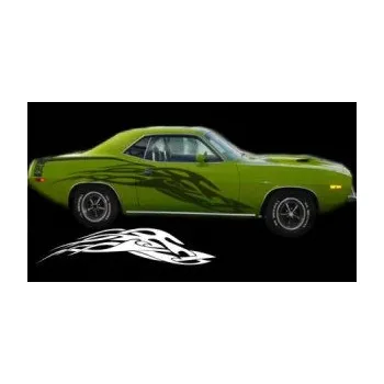 Polep vozidla SAMOLEPKA Samolepka na bok tattoo 057 (64 - škrábaný kov zlatý) NA AUTO, NÁLEPKA, FÓLIE, POLEP, TUNING, VLASTNÍ TEXT, TISK, AUTOSAMOLEPKY.cz, POLEPY, OBRÁZEK, LOGO, SAMOLEPKY