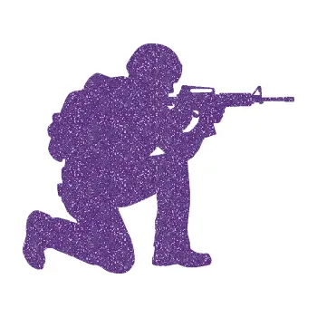 Samolepící dekorace SAMOLEPKA Voják 007 pravá (87 - Ultra Metalic fialová) NA AUTO, NÁLEPKA, FÓLIE, POLEP, TUNING, VLASTNÍ TEXT, TISK, AUTOSAMOLEPKY.cz, POLEPY, OBRÁZEK, LOGO, SAMOLEPKY