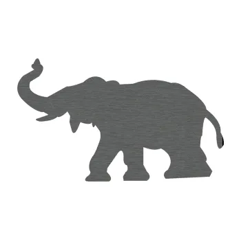Samolepící dekorace Slon 021 levá (62 - škrábaný titan) SAMOLEPKA NA AUTO, NÁLEPKA, FÓLIE, POLEP, TUNING, VLASTNÍ TEXT, TISK, AUTOSAMOLEPKY.cz, POLEPY, OBRÁZEK, LOGO, 3D STICKERS