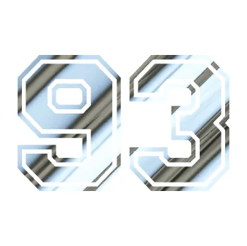 Polep vozidla Startovní číslo 93 typ 4 (80 - chrom fólie stříbrná zrcadlová) SAMOLEPKA NA AUTO, NÁLEPKA, FÓLIE, POLEP, TUNING, VLASTNÍ TEXT, TISK, AUTOSAMOLEPKY.cz, POLEPY, OBRÁZEK, LOGO, 3D STICKERS