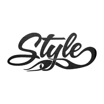 Polep vozidla SAMOLEPKA Style nápis s plameny (63 - škrábaný kov černý) NA AUTO, NÁLEPKA, FÓLIE, POLEP, TUNING, VLASTNÍ TEXT, TISK, AUTOSAMOLEPKY.cz, POLEPY, OBRÁZEK, LOGO, SAMOLEPKY