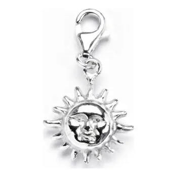 Přívěsek Stříbrný přívěsek sluníčko karabina P713 kar. (Stříbrné sluníčko s karabinou)