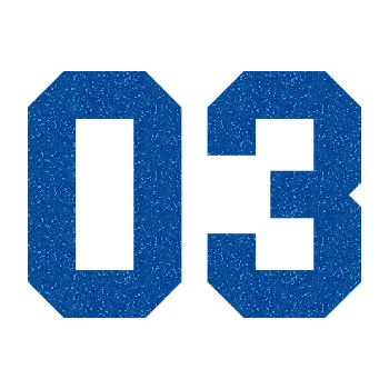 Polep vozidla Startovní číslo 03 (88 - Ultra Metalic modrá) SAMOLEPKA NA AUTO, NÁLEPKA, FÓLIE, POLEP, TUNING, VLASTNÍ TEXT, TISK, AUTOSAMOLEPKY.cz, POLEPY, OBRÁZEK, LOGO, 3D STICKERS