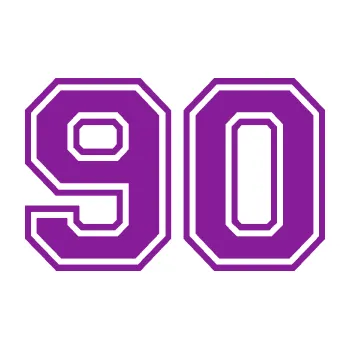 Polep vozidla Startovní číslo 90 typ 4 (14 - fialová) SAMOLEPKA NA AUTO, NÁLEPKA, FÓLIE, POLEP, TUNING, VLASTNÍ TEXT, TISK, AUTOSAMOLEPKY.cz, POLEPY, OBRÁZEK, LOGO, 3D STICKERS