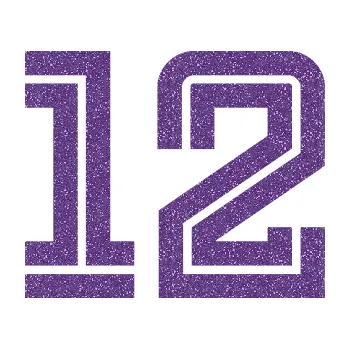 Polep vozidla Startovní číslo 12 typ 7 (87 - Ultra Metalic fialová) SAMOLEPKA NA AUTO, NÁLEPKA, FÓLIE, POLEP, TUNING, VLASTNÍ TEXT, TISK, AUTOSAMOLEPKY.cz, POLEPY, OBRÁZEK, LOGO, 3D STICKERS