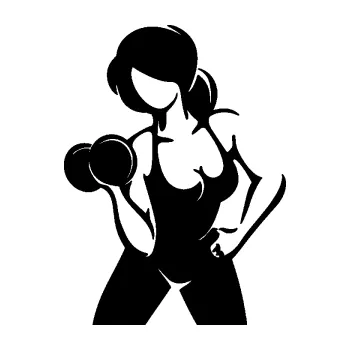 Polep vozidla Fitness 001 levá posilování s činkou (01 - černá) SAMOLEPKA NA AUTO, NÁLEPKA, FÓLIE, POLEP, TUNING, VLASTNÍ TEXT, TISK, AUTOSAMOLEPKY.cz, POLEPY, OBRÁZEK, LOGO, 3D STICKERS