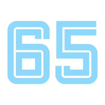 Polep vozidla Startovní číslo 65 typ 7 (03 - světle modrá) SAMOLEPKA NA AUTO, NÁLEPKA, FÓLIE, POLEP, TUNING, VLASTNÍ TEXT, TISK, AUTOSAMOLEPKY.cz, POLEPY, OBRÁZEK, LOGO, 3D STICKERS