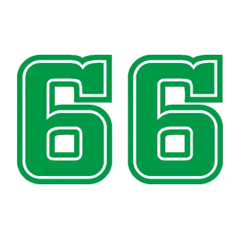 Polep vozidla Startovní číslo 66 typ 5 (12 - zelená) SAMOLEPKA NA AUTO, NÁLEPKA, FÓLIE, POLEP, TUNING, VLASTNÍ TEXT, TISK, AUTOSAMOLEPKY.cz, POLEPY, OBRÁZEK, LOGO, 3D STICKERS