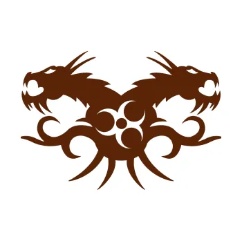 Polep vozidla Tetování 113 draci (15 - hnědá) SAMOLEPKA NA AUTO, NÁLEPKA, FÓLIE, POLEP, TUNING, VLASTNÍ TEXT, TISK, AUTOSAMOLEPKY.cz, POLEPY, OBRÁZEK, LOGO, 3D STICKERS