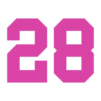 Polep vozidla Startovní číslo 28 (16 - růžová) SAMOLEPKA NA AUTO, NÁLEPKA, FÓLIE, POLEP, TUNING, VLASTNÍ TEXT, TISK, AUTOSAMOLEPKY.cz, POLEPY, OBRÁZEK, LOGO, 3D STICKERS