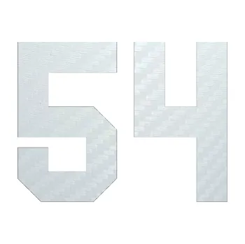 Polep vozidla Startovní číslo 54 (51 - 3D karbon bílý) SAMOLEPKA NA AUTO, NÁLEPKA, FÓLIE, POLEP, TUNING, VLASTNÍ TEXT, TISK, AUTOSAMOLEPKY.cz, POLEPY, OBRÁZEK, LOGO, 3D STICKERS