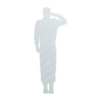 Samolepící dekorace SAMOLEPKA Voják 012 pravá salutuje (51 - 3D karbon bílý) NA AUTO, NÁLEPKA, FÓLIE, POLEP, TUNING, VLASTNÍ TEXT, TISK, AUTOSAMOLEPKY.cz, POLEPY, OBRÁZEK, LOGO, SAMOLEPKY