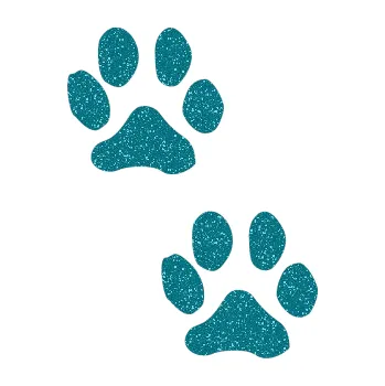 samolepka Tlapky 001 (92 - Ultra Metalic tyrkysová) SAMOLEPKA NA AUTO, NÁLEPKA, FÓLIE, POLEP, TUNING, VLASTNÍ TEXT, TISK, AUTOSAMOLEPKY.cz, POLEPY, OBRÁZEK, LOGO, 3D STICKERS