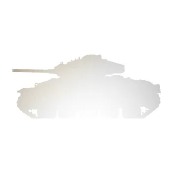 Polep vozidla SAMOLEPKA Tank 001 levá WW2 (82 - odrazková reflexní bílá) NA AUTO, NÁLEPKA, FÓLIE, POLEP, TUNING, VLASTNÍ TEXT, TISK, AUTOSAMOLEPKY.cz, POLEPY, OBRÁZEK, LOGO, SAMOLEPKY