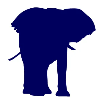 Samolepící dekorace SAMOLEPKA Slon 012 pravá (23 - tmavě modrá) NA AUTO, NÁLEPKA, FÓLIE, POLEP, TUNING, VLASTNÍ TEXT, TISK, AUTOSAMOLEPKY.cz, POLEPY, OBRÁZEK, LOGO, SAMOLEPKY