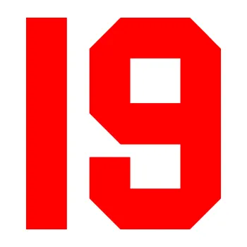 Polep vozidla Startovní číslo 19 (74 - Fluorescentní červená) SAMOLEPKA NA AUTO, NÁLEPKA, FÓLIE, POLEP, TUNING, VLASTNÍ TEXT, TISK, AUTOSAMOLEPKY.cz, POLEPY, OBRÁZEK, LOGO, 3D STICKERS