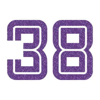 Polep vozidla SAMOLEPKA Startovní číslo 38 typ 7 (87 - Ultra Metalic fialová) NA AUTO, NÁLEPKA, FÓLIE, POLEP, TUNING, VLASTNÍ TEXT, TISK, AUTOSAMOLEPKY.cz, POLEPY, OBRÁZEK, LOGO, SAMOLEPKY