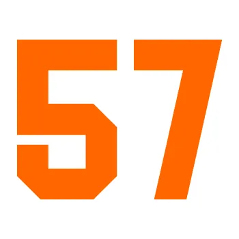 Polep vozidla Startovní číslo 57 (73 - Fluorescentní oranžová) SAMOLEPKA NA AUTO, NÁLEPKA, FÓLIE, POLEP, TUNING, VLASTNÍ TEXT, TISK, AUTOSAMOLEPKY.cz, POLEPY, OBRÁZEK, LOGO, 3D STICKERS