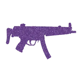 Polep vozidla SAMOLEPKA Samopal 001 pravá (87 - Ultra Metalic fialová) NA AUTO, NÁLEPKA, FÓLIE, POLEP, TUNING, VLASTNÍ TEXT, TISK, AUTOSAMOLEPKY.cz, POLEPY, OBRÁZEK, LOGO, SAMOLEPKY