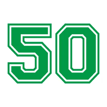 Polep vozidla Startovní číslo 50 typ 4 (12 - zelená) SAMOLEPKA NA AUTO, NÁLEPKA, FÓLIE, POLEP, TUNING, VLASTNÍ TEXT, TISK, AUTOSAMOLEPKY.cz, POLEPY, OBRÁZEK, LOGO, 3D STICKERS