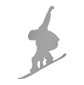 Samolepicí dekorace na vozidlo Snowboard 018 levá (42 - stříbrná metalíza) SAMOLEPKA NA AUTO, NÁLEPKA, FÓLIE, POLEP, TUNING, VLASTNÍ TEXT, TISK, AUTOSAMOLEPKY.cz, POLEPY, OBRÁZEK, LOGO, 3D STICKERS