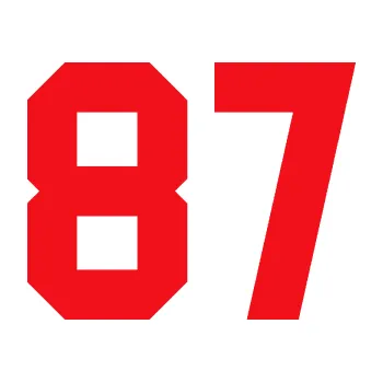 Polep vozidla SAMOLEPKA Startovní číslo 87 (10 - červená) NA AUTO, NÁLEPKA, FÓLIE, POLEP, TUNING, VLASTNÍ TEXT, TISK, AUTOSAMOLEPKY.cz, POLEPY, OBRÁZEK, LOGO, SAMOLEPKY