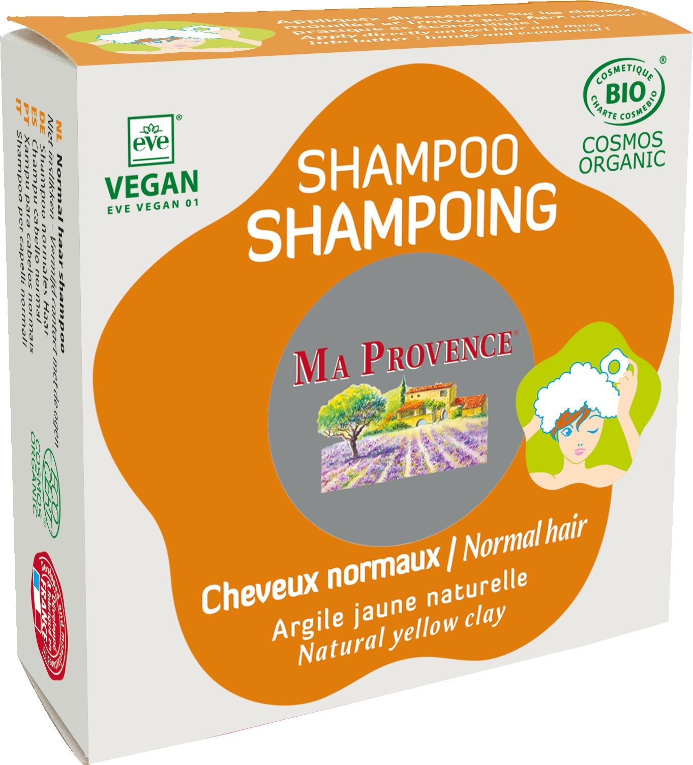 MA PROVENCE BIO tuhý šampon pro suché vlasy, 85g