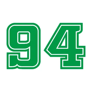Polep vozidla Startovní číslo 94 typ 5 (12 - zelená) SAMOLEPKA NA AUTO, NÁLEPKA, FÓLIE, POLEP, TUNING, VLASTNÍ TEXT, TISK, AUTOSAMOLEPKY.cz, POLEPY, OBRÁZEK, LOGO, 3D STICKERS