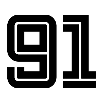 Polep vozidla Startovní číslo 91 typ 7 (01 - černá) SAMOLEPKA NA AUTO, NÁLEPKA, FÓLIE, POLEP, TUNING, VLASTNÍ TEXT, TISK, AUTOSAMOLEPKY.cz, POLEPY, OBRÁZEK, LOGO, 3D STICKERS