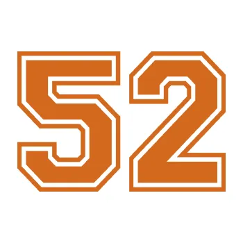 Polep vozidla Startovní číslo 52 typ 4 (26 - oříšková) SAMOLEPKA NA AUTO, NÁLEPKA, FÓLIE, POLEP, TUNING, VLASTNÍ TEXT, TISK, AUTOSAMOLEPKY.cz, POLEPY, OBRÁZEK, LOGO, 3D STICKERS