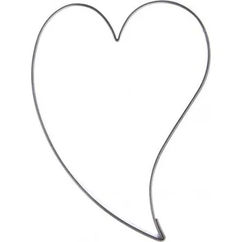Velikonoční dekorace Vykrajovačka nerez SRDCE zahnuté velké