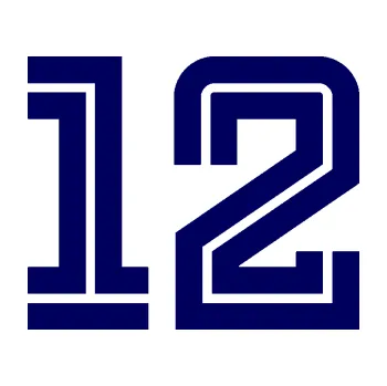 Polep vozidla Startovní číslo 12 typ 7 (23 - tmavě modrá) SAMOLEPKA NA AUTO, NÁLEPKA, FÓLIE, POLEP, TUNING, VLASTNÍ TEXT, TISK, AUTOSAMOLEPKY.cz, POLEPY, OBRÁZEK, LOGO, 3D STICKERS