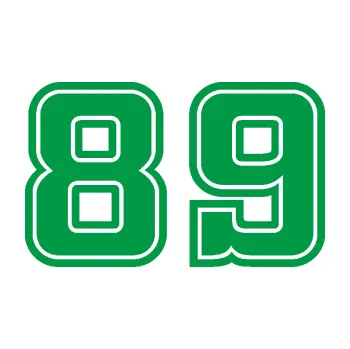 Polep vozidla Startovní číslo 89 typ 5 (12 - zelená) SAMOLEPKA NA AUTO, NÁLEPKA, FÓLIE, POLEP, TUNING, VLASTNÍ TEXT, TISK, AUTOSAMOLEPKY.cz, POLEPY, OBRÁZEK, LOGO, 3D STICKERS