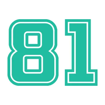 Polep vozidla Startovní číslo 81 typ 5 (25 - tyrkysová) SAMOLEPKA NA AUTO, NÁLEPKA, FÓLIE, POLEP, TUNING, VLASTNÍ TEXT, TISK, AUTOSAMOLEPKY.cz, POLEPY, OBRÁZEK, LOGO, 3D STICKERS