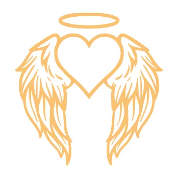 Samolepící dekorace Srdíčko 019 andělská křídla (08 - béžová) SAMOLEPKA NA AUTO, NÁLEPKA, FÓLIE, POLEP, TUNING, VLASTNÍ TEXT, TISK, AUTOSAMOLEPKY.cz, POLEPY, OBRÁZEK, LOGO, 3D STICKERS