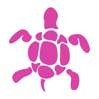 Samolepící dekorace SAMOLEPKA Želva 004 pravá (16 - růžová) NA AUTO, NÁLEPKA, FÓLIE, POLEP, TUNING, VLASTNÍ TEXT, TISK, AUTOSAMOLEPKY.cz, POLEPY, OBRÁZEK, LOGO, SAMOLEPKY