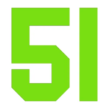 Polep vozidla Startovní číslo 51 (04 - zelená kawasaki) SAMOLEPKA NA AUTO, NÁLEPKA, FÓLIE, POLEP, TUNING, VLASTNÍ TEXT, TISK, AUTOSAMOLEPKY.cz, POLEPY, OBRÁZEK, LOGO, 3D STICKERS