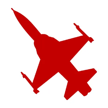 Polep vozidla SAMOLEPKA Stíhací letoun 003 levá (18 - tmavě červená) NA AUTO, NÁLEPKA, FÓLIE, POLEP, TUNING, VLASTNÍ TEXT, TISK, AUTOSAMOLEPKY.cz, POLEPY, OBRÁZEK, LOGO, SAMOLEPKY