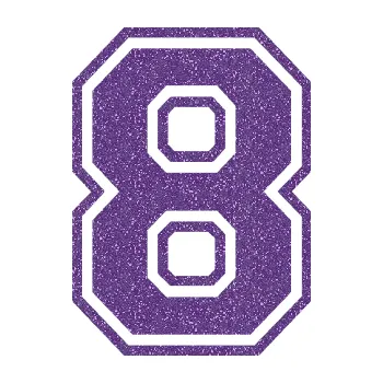 Polep vozidla Startovní číslo 8 typ 4 (87 - Ultra Metalic fialová) SAMOLEPKA NA AUTO, NÁLEPKA, FÓLIE, POLEP, TUNING, VLASTNÍ TEXT, TISK, AUTOSAMOLEPKY.cz, POLEPY, OBRÁZEK, LOGO, 3D STICKERS