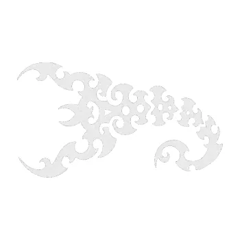 Polep vozidla SAMOLEPKA Štír 015 levá (84 - Ultra Metalic bílá) NA AUTO, NÁLEPKA, FÓLIE, POLEP, TUNING, VLASTNÍ TEXT, TISK, AUTOSAMOLEPKY.cz, POLEPY, OBRÁZEK, LOGO, SAMOLEPKY