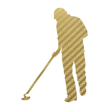 Samolepící dekorace Zahradník 001 levá (59 - 3D karbon zlatý) SAMOLEPKA NA AUTO, NÁLEPKA, FÓLIE, POLEP, TUNING, VLASTNÍ TEXT, TISK, AUTOSAMOLEPKY.cz, POLEPY, OBRÁZEK, LOGO, 3D STICKERS