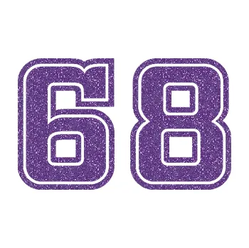 Polep vozidla SAMOLEPKA Startovní číslo 68 typ 5 (87 - Ultra Metalic fialová) NA AUTO, NÁLEPKA, FÓLIE, POLEP, TUNING, VLASTNÍ TEXT, TISK, AUTOSAMOLEPKY.cz, POLEPY, OBRÁZEK, LOGO, SAMOLEPKY