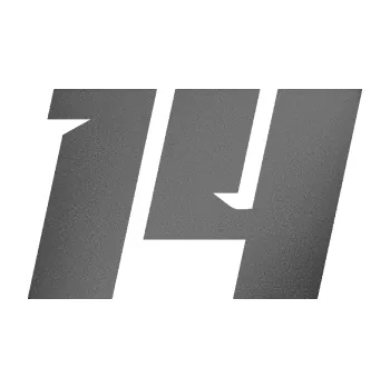 Polep vozidla Startovní číslo 14 typ 6 (41 - grafitová metalíza) SAMOLEPKA NA AUTO, NÁLEPKA, FÓLIE, POLEP, TUNING, VLASTNÍ TEXT, TISK, AUTOSAMOLEPKY.cz, POLEPY, OBRÁZEK, LOGO, 3D STICKERS