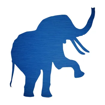 Samolepící dekorace SAMOLEPKA Slon 005 pravá (65 - škrábaný kov modrý) NA AUTO, NÁLEPKA, FÓLIE, POLEP, TUNING, VLASTNÍ TEXT, TISK, AUTOSAMOLEPKY.cz, POLEPY, OBRÁZEK, LOGO, SAMOLEPKY