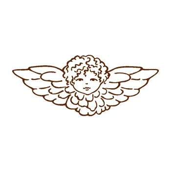 Samolepící dekorace Vánoční andílek (15 - hnědá) SAMOLEPKA NA AUTO, NÁLEPKA, FÓLIE, POLEP, TUNING, VLASTNÍ TEXT, TISK, AUTOSAMOLEPKY.cz, POLEPY, OBRÁZEK, LOGO, 3D STICKERS