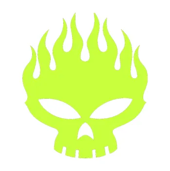 Samolepící dekorace The Off Spring 004 (27 - limetová) SAMOLEPKA NA AUTO, NÁLEPKA, FÓLIE, POLEP, TUNING, VLASTNÍ TEXT, TISK, AUTOSAMOLEPKY.cz, POLEPY, OBRÁZEK, LOGO, 3D STICKERS