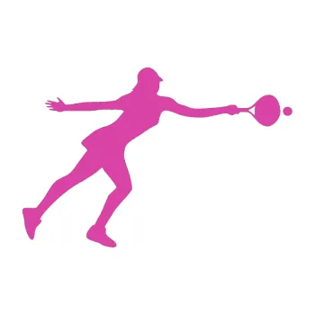 Polep vozidla Tenistka 003 pravá (16 - růžová) SAMOLEPKA NA AUTO, NÁLEPKA, FÓLIE, POLEP, TUNING, VLASTNÍ TEXT, TISK, AUTOSAMOLEPKY.cz, POLEPY, OBRÁZEK, LOGO, 3D STICKERS