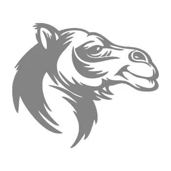 Samolepící dekorace SAMOLEPKA Velbloud 004 pravá hlava (17 - šedá) NA AUTO, NÁLEPKA, FÓLIE, POLEP, TUNING, VLASTNÍ TEXT, TISK, AUTOSAMOLEPKY.cz, POLEPY, OBRÁZEK, LOGO, SAMOLEPKY