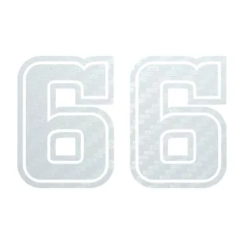 Polep vozidla Startovní číslo 66 typ 5 (51 - 3D karbon bílý) SAMOLEPKA NA AUTO, NÁLEPKA, FÓLIE, POLEP, TUNING, VLASTNÍ TEXT, TISK, AUTOSAMOLEPKY.cz, POLEPY, OBRÁZEK, LOGO, 3D STICKERS